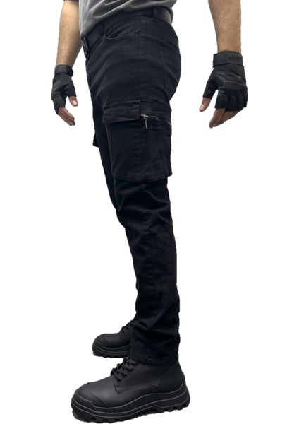 Erkek Kargo Pantolon Taktikal Cep Gabardin Likralı fırsatları