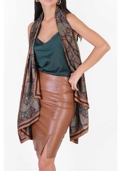 Coronato Desenli Şal SİYAH fiyatları