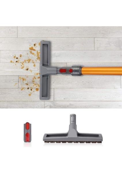 Ev Temizlik Aracı Sert Zemin Aracı At Kılı Fırça Kafası Eki Değiştirme Dyson DC59 V6 V7 V8 V10 V11 (Yurt Dışından)