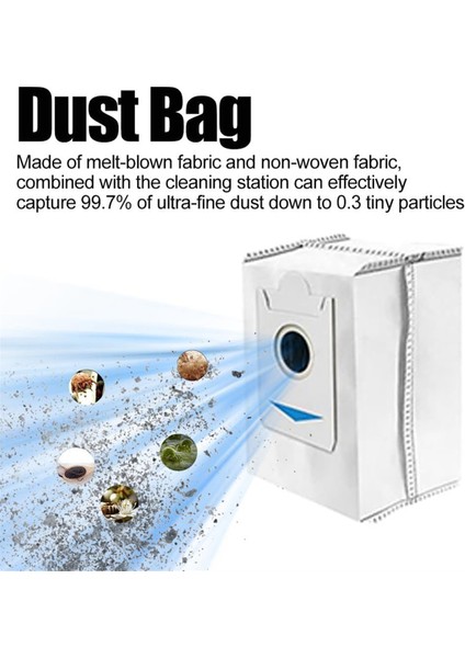 Ecovacs Deebot X2 Omni/x2 / X2 PRO/DEX86 Robot Süpürgeler Için Yedek Parçalar Ana Yan Fırça Filtresi Paspas Bezleri Toz Torbası (Yurt Dışından)