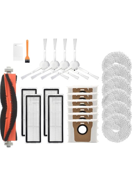 Xiaomi Mijia B101CN Hepsi Bir Arada Vakum ve Paspas Robotu Yedek Ana Yan Fırça Hepa Filtre Paspas Bezi Yedek Parça (Yurt Dışından)
