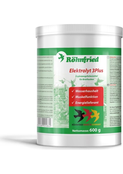 Elektrolyt 3plus 600 gr