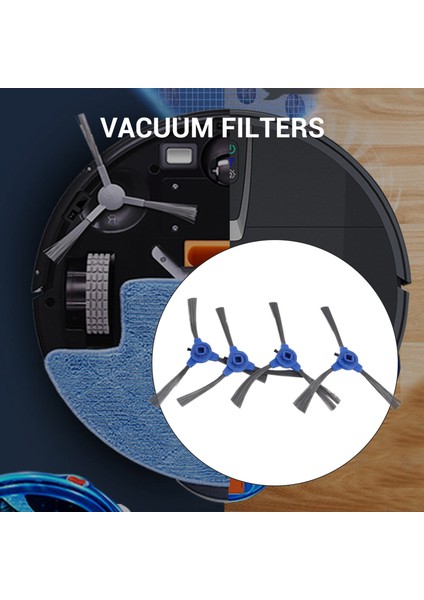 Eufy Robovac 11S, Robovac 30, Robovac 30C, Robovac 15C Ile Uyumlu Aksesuar Kiti, Aksesuar Robotik Süpürge 8x Temizleyici Filtreler, 8x Yan Fırçalar, 2x Döner Fırça (Yurt Dışından)