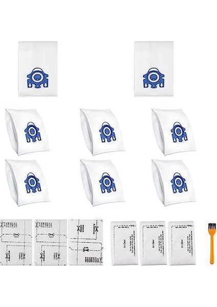 Miele Airclean Gn Için Filtre Torbaları Miele Classic C1 Komple C1, C2, C3, S400I S600 S2 S5 S8 Için Yedek Torbalar (Yurt Dışından)