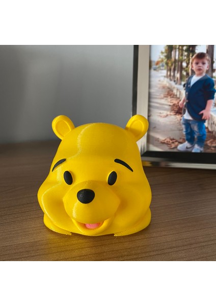 Winnie The Pooh Tealight Mumluk Sevimli Ayı Aydınlatma Pilli Tealight Ayı Kafası Çocuk Odası Dekoru