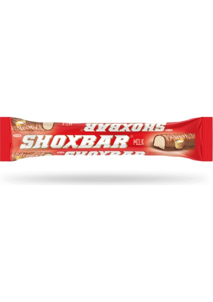 Shox Bar Kakao Kaplamalı Sütlü Nuga Bar 15 gr x 24 Adet Kutulu