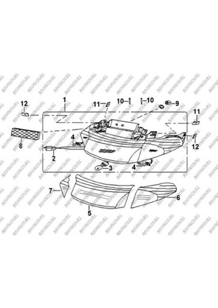 Mondıal 50 Hc Arka Stop Komple