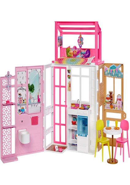 Mattel HCD47 Barbie Nin Taşınabilir Portatif Evi 007653 *2