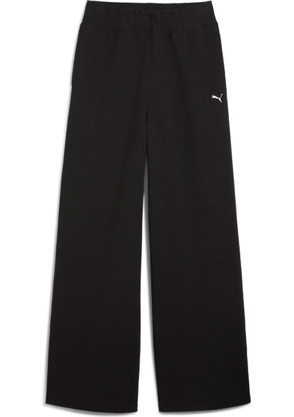 Q4 Studıo Textured Hw Pan Siyah Kadın Pantolon