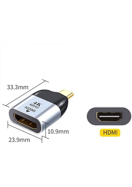 Type c to HDMI 4K 60 Hz Çevirici adaptör type c erkek hdmı dişi çevirici modelleri