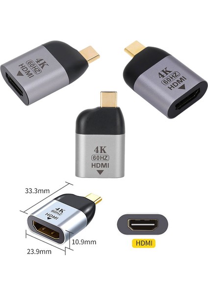 Type c to HDMI 4K 60 Hz Çevirici adaptör type c erkek hdmı dişi çevirici indirimleri