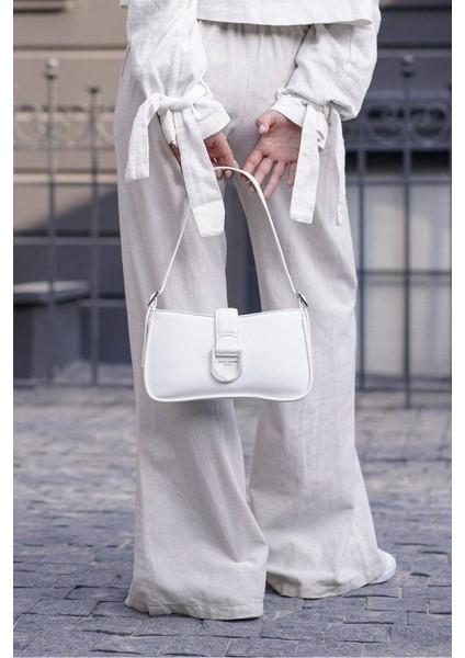 Kadın Omuz Çantası Beyaz