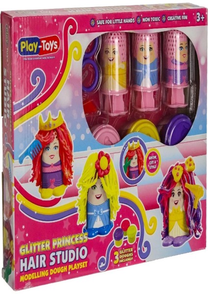 Play Toys 0423 Glitter Princess Hair Studio 000423 *36 Oyck