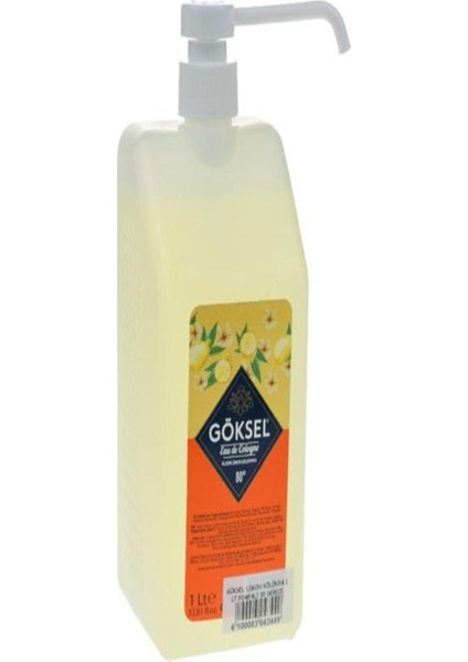 Göksel Limon Kolonya 1 Lt Pompali 80 Derece