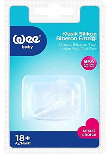 Wee Baby Silikon Bibe. Emziği Yoğun Akış No:3