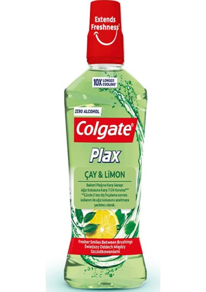 Colgate 500 ml Plax Ağız Bakım Suyu Çay ve Limon