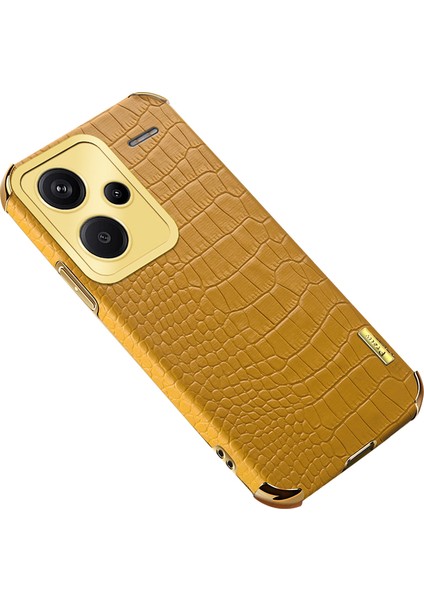 LR Joyful Xiaomi Redmi Note 13 Pro+ Timsah Doku Elektrografya Telefon Kapağı (Yurt Dışından)
