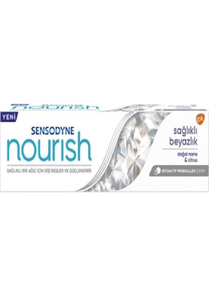 Nourısh Sağlıklı Beyazlık 50ML Diş Macunu