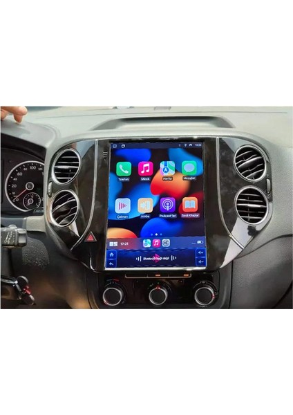 Volkswagen TIGUAN（2008-2015） Yıl)Android Multimedya Sürüm 13 Kablosuz Carplay Navigasyon 9.7 Inç Ekran 4G Ram 64GB Hafıza