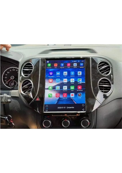 Volkswagen TIGUAN（2008-2015） Yıl)Android Multimedya Sürüm 13 Kablosuz Carplay Navigasyon 9.7 Inç Ekran 4G Ram 64GB Hafıza
