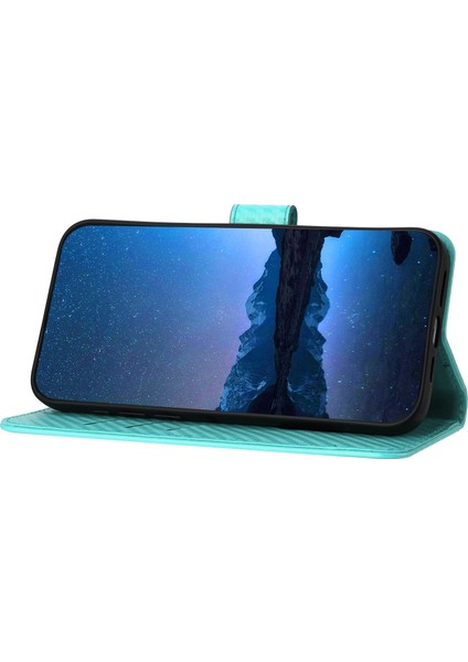 Xiaomi Redmi Note 13 Pro 5g / Poco X6 5g Karbon Fiber Doku Deri Cüzdan Halkalı Telefon Kılıfı Kapağı (Yurt Dışından)
