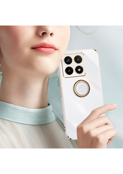 Xiaomi 14T Pro Halka Kickstand Galvanik TPU Telefon Kapağı (Yurt Dışından) fırsatları