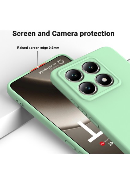 Xiaomi 14T El Kayışı ile Sıvı Silikon Çizilmez Telefon Kılıfı (Yurt Dışından) fırsatları