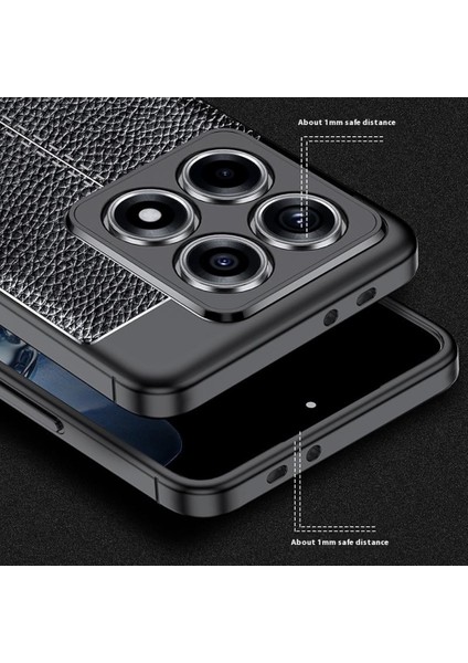Xiaomi 14T Pro Litchi Doku Tpu Esnek Telefon Kapağı (Yurt Dışından) fırsatları