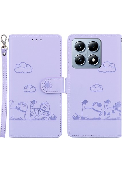 Xiaomi 14T Pro Rfıd Engelleme Tpu+Pu Deri Telefon Kapağı (Yurt Dışından)