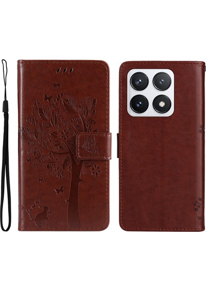 Xiaomi 14T Pro Flip Deri Telefon Kılıfı (Yurt Dışından)