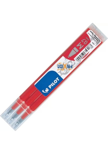 Frixion Kalemlere Uyumlu Kırmızı Refil Uçan Kalem (0,7 mm - 3 Lü Paket)