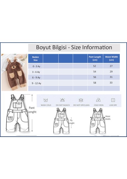 Velsoft Kışlık Erkek Bebek Tulum Salopet Takım