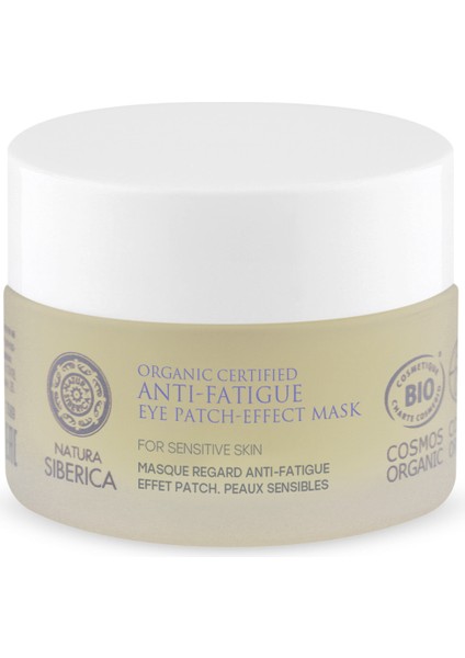 Natura Sibericans Organik Sertifikalı Hassas Ciltler Için Yorgunluk Görünümü Engelleyici Göz Çevresi Maskesi 50 ml