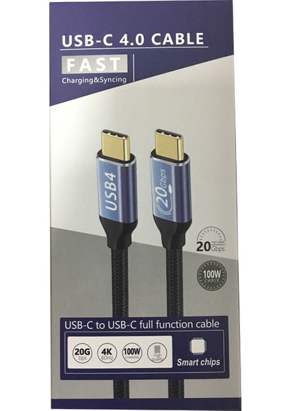 ZR-395 Usb-C  4.0 Type c fast şarj veri senkronizasyonu 20 Gbps 4k 60Hz 100w ZR-395