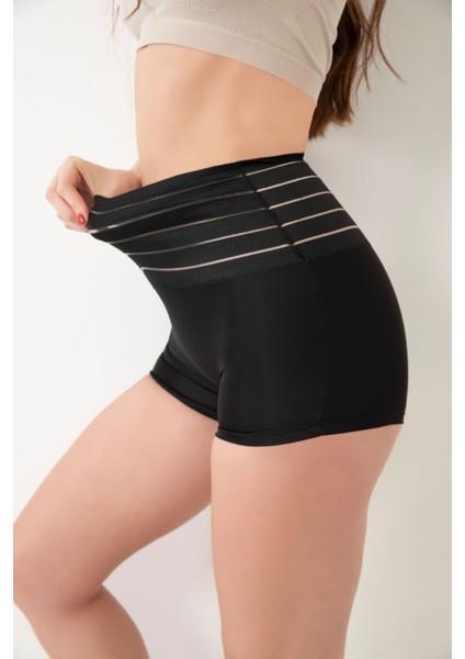 Cagno Model Yüksek Bel Göbek ve Karın Sıkılaştıran Korse Boxer