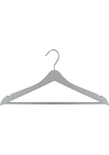 Ahşap Görünümlü Elbise Askısı Beyaz Askı Döner Başlıklı 12 Adet fiyatları