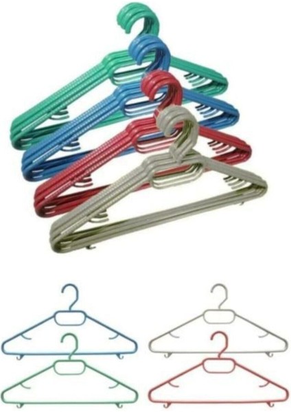 24 Adet Plastik Elbise Askısı modelleri