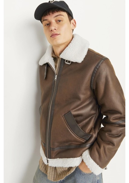 Jorcole Avıator Jacket Kahverengi 12261819