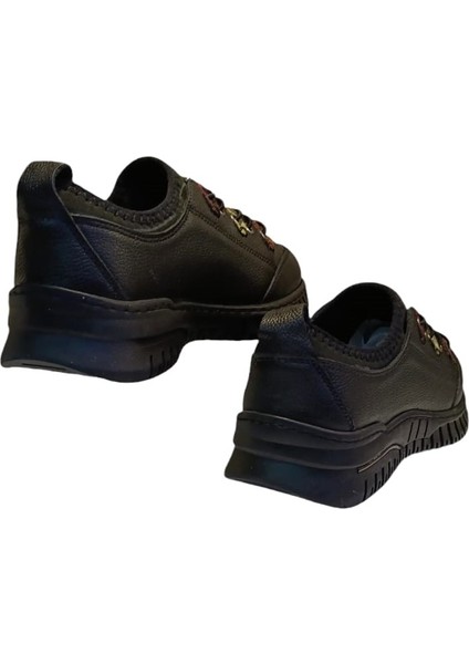 Ayak Trendi 1988 Kadın Deri Casual Ayakkabı Siyah indirimleri