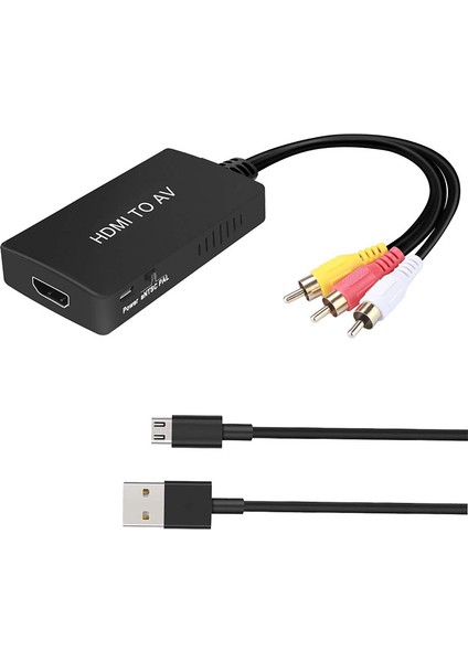 HDMI to AV RCA video Dönüştürücü, Kompozit dönüştürücü Adaptör