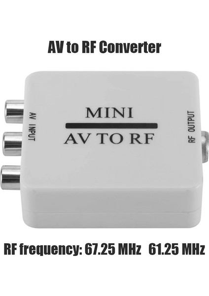 AV RCA to RF dönüştürücü adaptör kutusu RF Amplifikatör