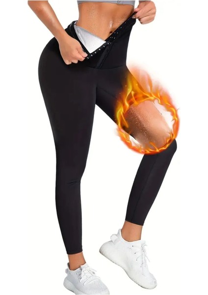 Sauna-Tayt Model Yağ Yakmaya ve Inceltmeye Yardımcı Yüksek Bel Agraflı Sauna Termal Tayt fiyatları