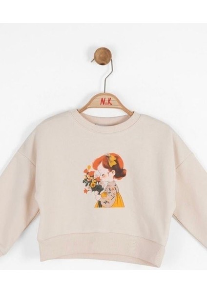 Kız Bebek Pamuklu Iki Iplik Bahar Sweatshirt fırsatları