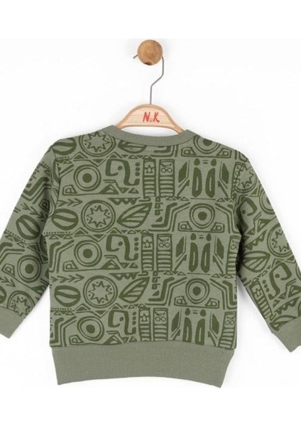 Erkek Bebek Pamuklu Iki Iplik Yazılı Desert Sweatshirt fırsatları