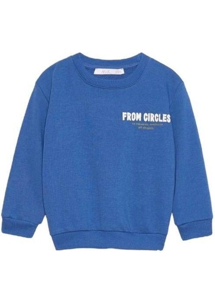 Erkek Bebek Pamuklu Iki Iplik Kuzey Sweatshirt