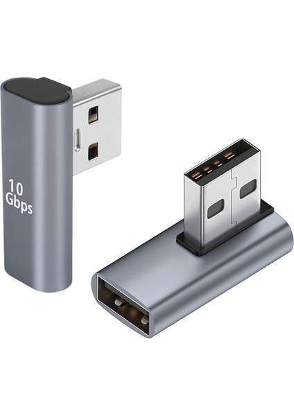 Usb 3.0 sağ ve sol açılı 90 derece dişi erkek usb 3.0 çevirici