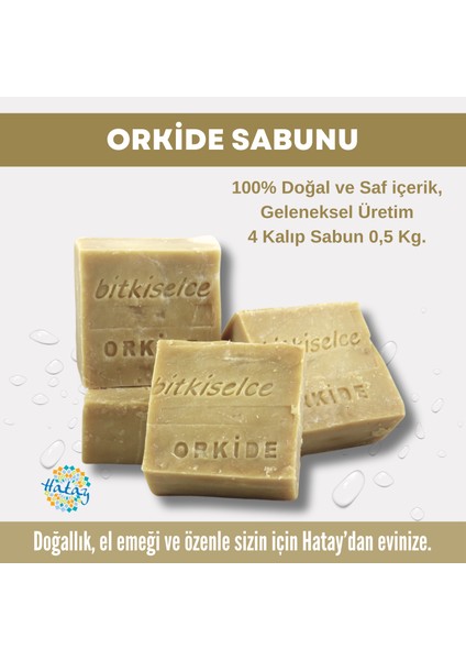 Saf Ve Doğal Içeriklerle Orkide Sabunu  450 Gr (4 Kalıp)