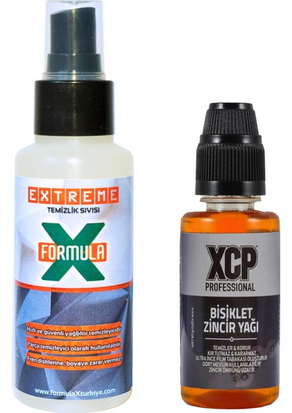 Bisiklet Zincir Yağı 50ML + 100ML Extreme Temizleme Sıvısı