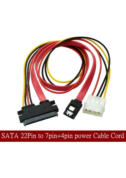 Sata data15pin to 7pin sata 4 pin molex IDE power uzatma kablosu 50cm