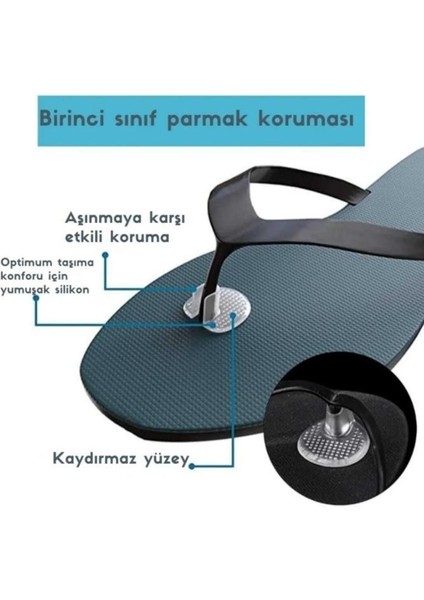 2 Li Yumuşak Esnek Parmak Arası Terlik Vurma Koruyucu Silikon Jel Ped